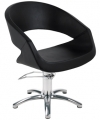 дизайнерское кресло клиента Caruso черное на основании пятилучие